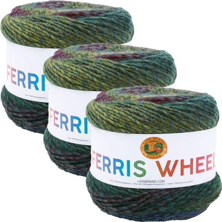 (3 Pack) Lion Brand Ferris Wheel Yarn - Imaginary Garden
