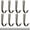 H001- Style A, variant on Screw in Hooks for Hanging, Wall Hooks for Hanging, Towel Hooks for Bathroom, Coat Hooks for Wall, Black Matte Iron Single Wall Hooks 20 Piece Kit with 40 Durable Screws, 1.8In