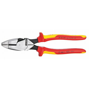 KNIPEX Tools 09 08 240 US 9.5-Inch 1,000V Insulated Ultra-High Leverage  Lineman's Pliers
