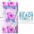 thumbnail image 5 of Microfiber Lightweight Beach Towel 28''x 55'' Thin Sand Free Towels Travel Swim Pool Yoga Gym Camping for Kids Adults Women Men Beach Essentials Accessories Vacation Gift YJ-1, 5 of 5