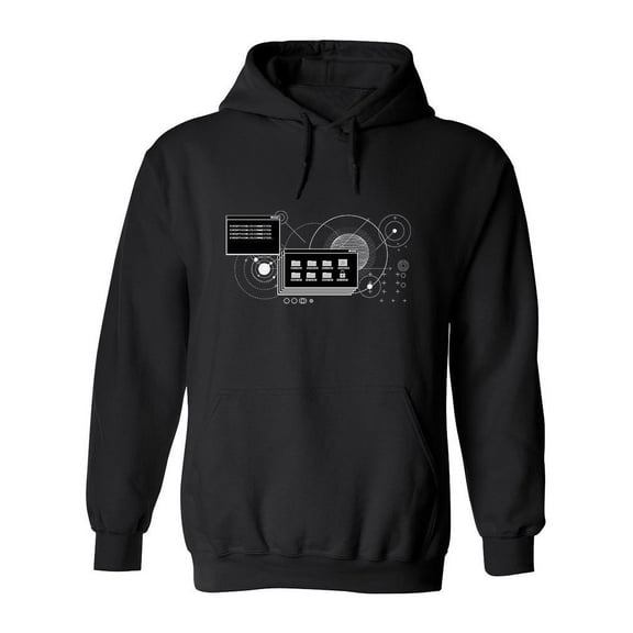 Shapes And Open Tabs Hoodie Women -Image by Shutterstock, Female 3X-Large