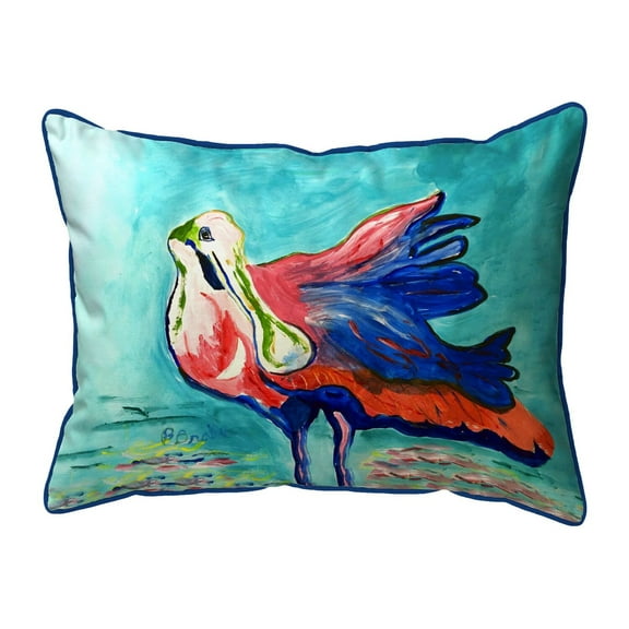 Betsy Drake SN1360 11 x 14 in. Spoonbill Looking Indoor & Outdoor Pillow - Small
