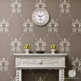 thumbnail image 4 of ERDS-Silent Modern Quartz Flower Design Decorative Wall Clock Non-Ticking Digital 11-Inch Clock (White), 4 of 4