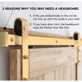 thumbnail image 5 of Rio Salto Gold Barn Door Hardware Kit Adjustable Length Sliding Door Hardware Modern Barn Interior Brushed Brass Panel Hardware Hardware Kit Plus, 13ft - Double Door, 5 of 9