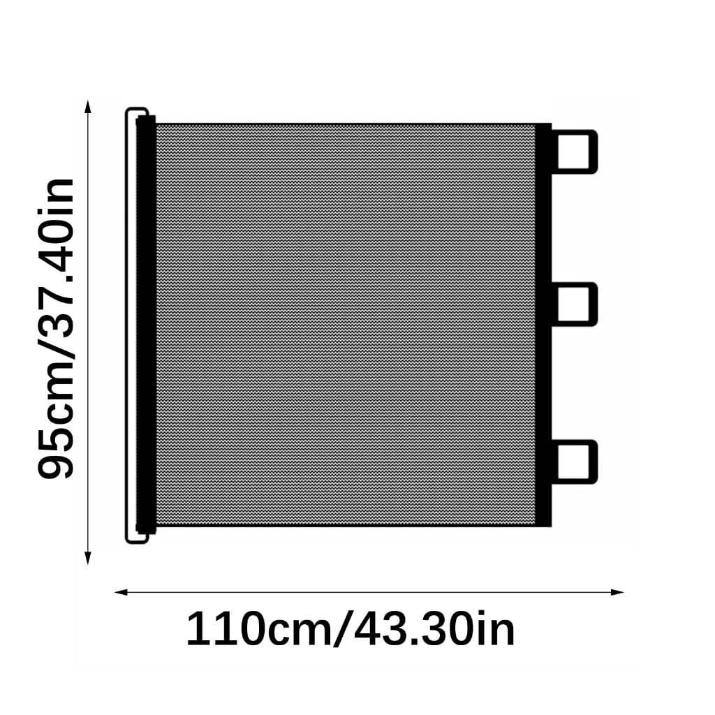 Zeiwohndc Retractable Pet Gate Adjustable Width No Drilling No Tool Doorway Barrier