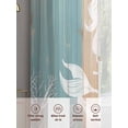 thumbnail image 5 of Coastal Mermaid Anchor Sheer Curtains 96 Inch Length 2 Panels Set, Summer Coral Ocean Vintage Wood Voile Window Treatment Semi Sheer Long Curtains Drapes for Bedroom/Living Room/Kitchen 52"x96"x2, 5 of 7