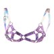 thumbnail image 2 of de arnés Punk para mujer, cinturones de cintura ajustables, arnés corporal para el pecho, correas, disfraz de juego de rol, ropa para 紫色 + 镭射 Soledad jaula sujetador arnés bralette, 2 of 8