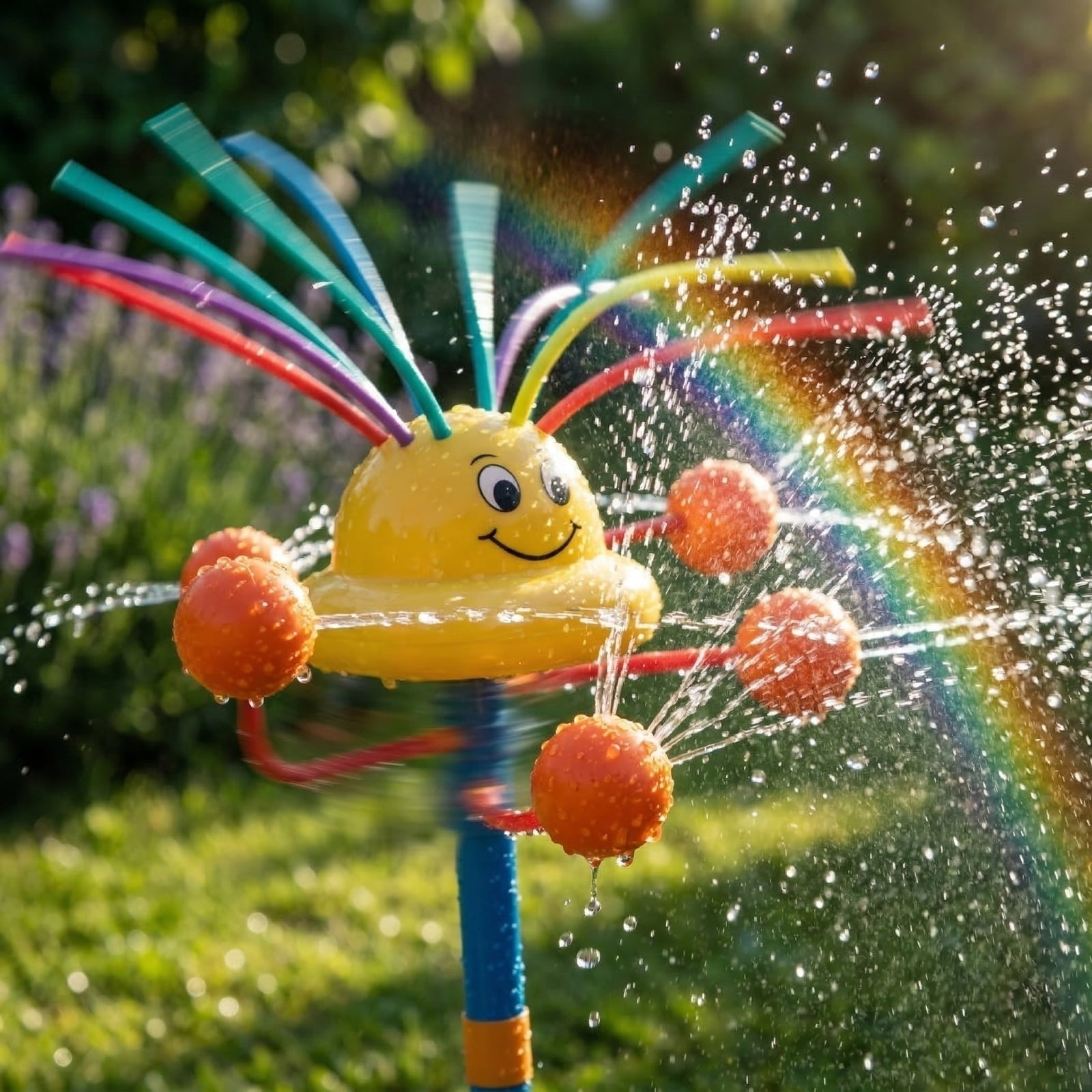 Garden Rotating Sprinkler Automatic 360 Degree Rotation Water Sprayer for Lawn Yard Garden Irrigation and Plant Watering Tool