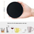 thumbnail image 2 of 2x Black Car Auto Cup Holder Anti Slip Insert Coasters Pads Interior Accessories, 2 of 5