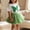 Green, variant on Girls 3D Butterfly T-Shirt and Tutu Skirt Set, European Style Two-Piece Princess Dress with Puffy Skirt, Cute Toddler Birthday Party Outfit, Round Neck Short Sleeve Top Green 130