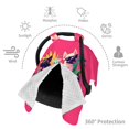 thumbnail image 3 of Car Seat Cover Baby, Cool French Bulldog No.134 Baby Car Seat Cover for Baby Boys Girls Newborn , Infant Car Seat Canopy Cover Nursing Breastfeeding Cover Warm Blanket, 3 of 7