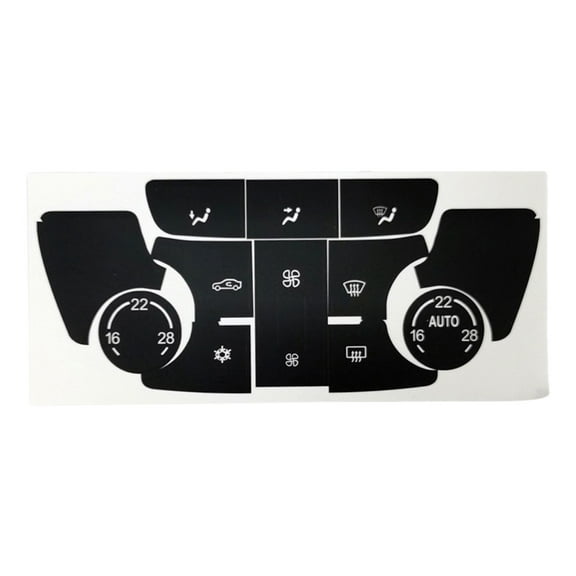 1 Set Car A/C Air Condition Climate Control Black Button Repair Decal Sticker Set For Buick For Verano For Encore