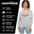 thumbnail image 4 of Batman Bat Logo Color Shadows Women's Crew Sweatshirt, 4 of 6