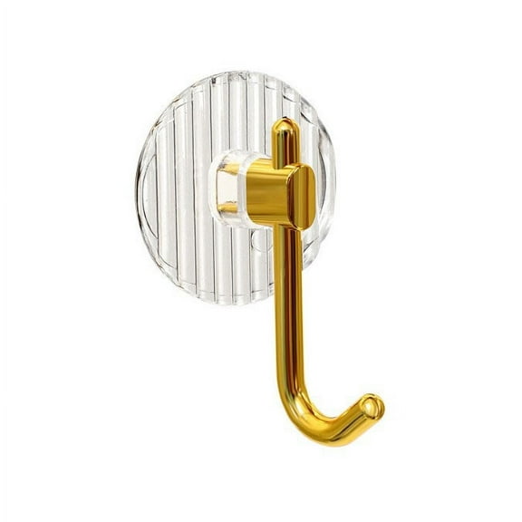 TERGAYEE Acrylic Hook No Punching Transparent Adhesive Hook Strong Adhesive Hook Bathroom Towel Hook Clothes Hook 1pc/2pc Hooks