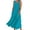 Sky Blue, variant on Sleeveless Dresses for Women Pockets V Neck Knee Length Dress Solid Color Dress Linen Look Button Front Dress
