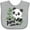 AC-Heather Grey, variant on Inktastic My Papa Loves Me- Cute Panda Boys or Girls Baby Bib