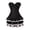 Black Pink, variant on Corset for Women with Skirt 2 Piecess tutu Gothic Steel boned Plus Size Lace floral Lingerie Costume Black White L