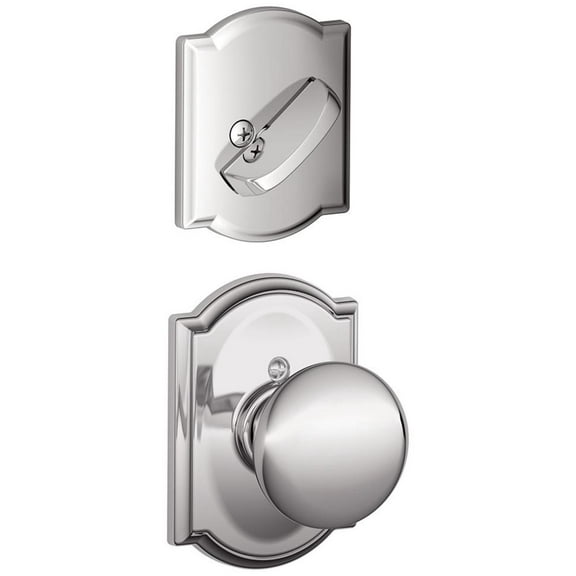 Schlage F59PLY625CAM Plymouth Single Cylinder Interior Pack - Chrome