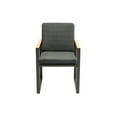 thumbnail image 2 of Outdoor Dining Chairs Set of 4 with Teak Armrest 4 Pieces Chair Aluminum Outdoor Furniture,Grey, 2 of 5