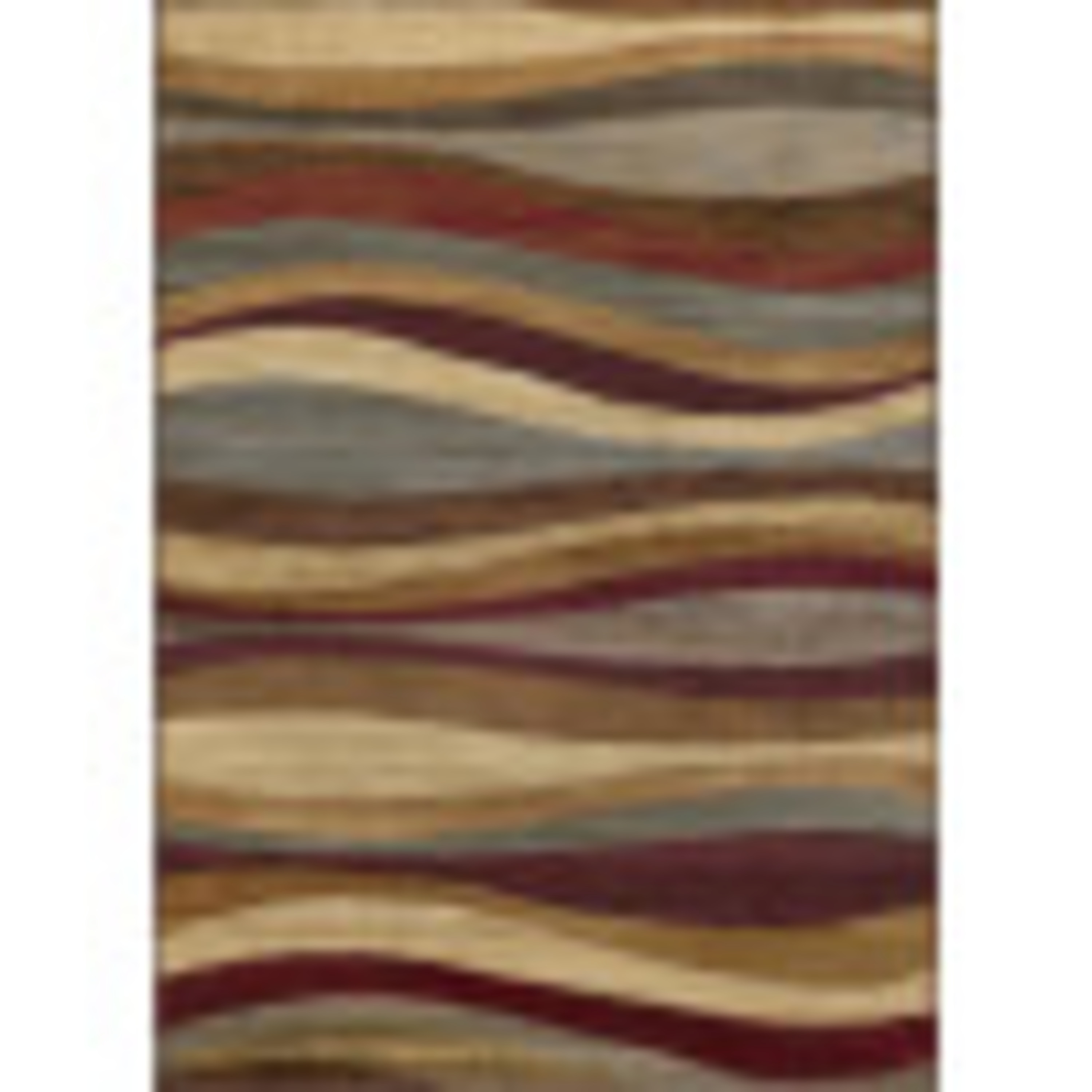 Elegance Contemporary 9' x 12.6' Multi-Color Polypropylene Indoor Area Rug
