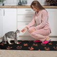 thumbnail image 3 of Halloween Orange Spooky Faces Kitchen Rugs Sets Of 2,Anti Fatigue Kitchen Mat Rugs Non Slip Washable,Decorative Kitchen Floor Mats for Kitchen,Sink,Laundry,17"x30"+17"x47", 3 of 7