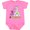 Raspberry, variant on Inktastic Made with Lots of Love and Science Heart Bubbles in a Beaker Boys or Girls Baby Bodysuit