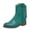 Green, variant on Mid Calf Boots for Women, Women's Mid Calf Western Cowgirl Boots Cowboy Ankle Boots Chunky Heel Pointed Toe Fashion Festival Boots for Women