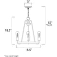 thumbnail image 4 of Maxim Lighting - Three Light Chandelier - Single-Tier Chandelier - Haven-Three, 4 of 4