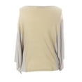 thumbnail image 2 of JULES & JIM Maternity Women's Top w/Mesh Back, Medium, Beige/Gold, 2 of 2