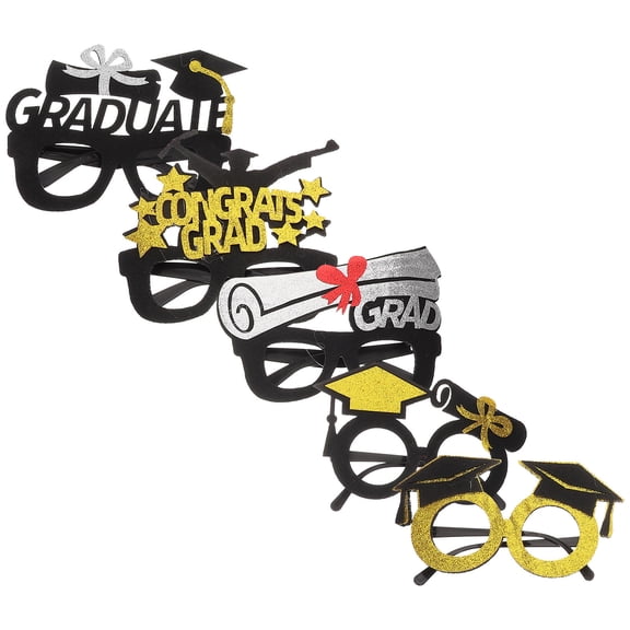 Homoyoyo Graduation Party Decorations 5Pcs Plastic Back to School Celebration Supplies