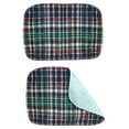 thumbnail image 2 of Platinum Care Pads 2 PACK - Plaid Small Washable Chair Pad Bed Pad / Small Reusable Incontinence Chair Underpad 17x24 - Perfect For Children And Adults Incontinence Protection, 2 of 5