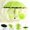 Green, variant on Travel Parasol Folding Rain Windproof Umbrella Folding Anti-UV Sun/Rain Umbrella