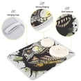 thumbnail image 4 of Dinosaur Face and Graffiti Dish Drying Mat Dish Drainer Rack Mats Water Absorbent Non-Slip Easy Clean Heat Resistant for Kitchen Counter, 4 of 8
