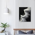 thumbnail image 3 of JEUXUS Black White Abstract Canvas Painting Black Texture Painting Black White Pictures Wall Decor Black White Abstract Art Black White Modern Art Abstract Black Painting Black White Print, 3 of 4
