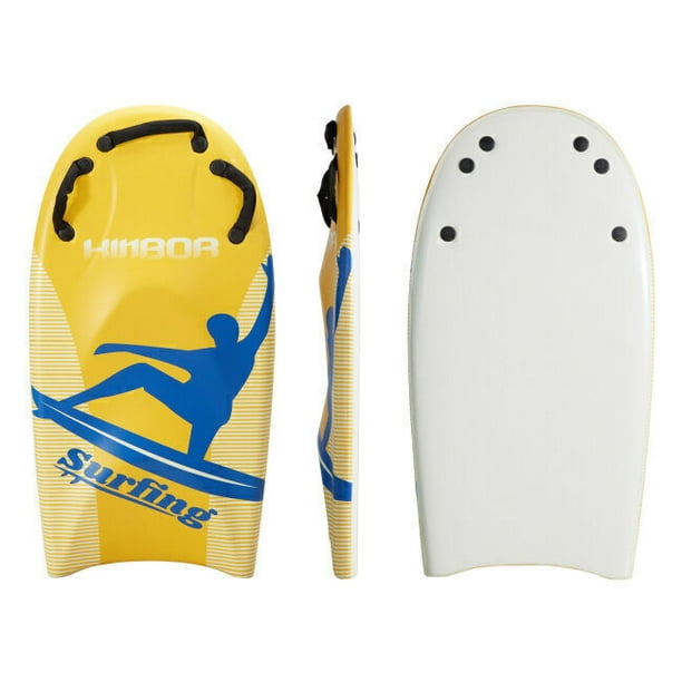 45"Lightweight Bodyboard Surfing Boogie Board w/ Handle for Teens and Adults Water Park