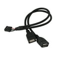 thumbnail image 4 of 1x 30CM 10 Pin Motherboard USB 2.0 Adapter Y Splitter Cable & 2x 50CM 5 Pin Motherboard Extender Cable, 4 of 10