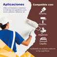 thumbnail image 4 of PINTEX Galon de Pintura para Pared Vinil-Acrílica | Fácil Aplicación, Alta Cobertura y Resistente a la Lluvia | Pintura Acrilica para Interiores Exteriores Mate | 3.8 L c/u | Color (MARRON), 4 of 8