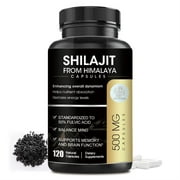 IMATCHME Pure Himalayan Shilajit Capsules 500mg - 120 Pills - Gold Grade Wellness, Energy & Vitality Supplement, Immune Support