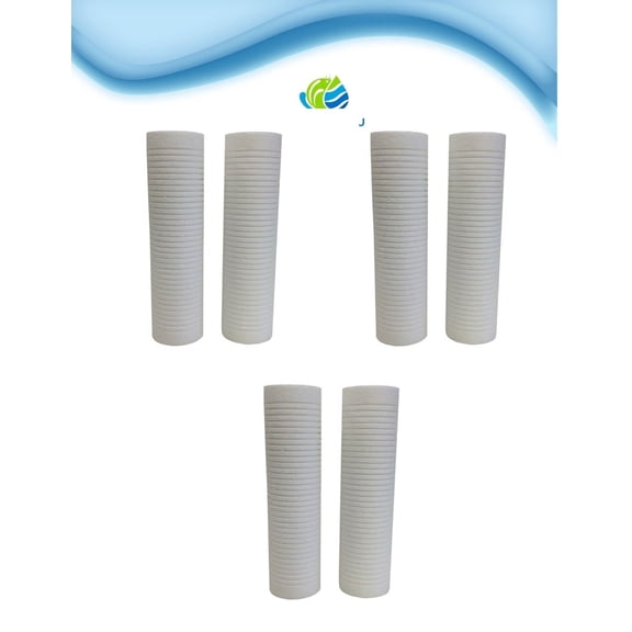 6 PACK Aqua-Pure AP110 Compatible SGC-25-1005 Sediment Filter Cartridge, 5 m