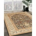 thumbnail image 3 of Ahgly Company Machine Washable Indoor Rectangle Traditional Sienna Brown Area Rugs, 8' x 12', 3 of 7