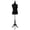 Black, variant on PEXMOR Female Dress Form, Size 10-12, Pinnable Mannequin Torso Adjustable Wooden Tripod Stand for Sewing, Black