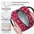 thumbnail image 3 of Yiaed Orchids Flowers Print Lunch Bag Adult Insulated Lunch Box, Leakproof Cooler Food Lunch Containers Reusable High Capacity Lunch Tote Bags-One Size, 3 of 6