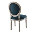 thumbnail image 5 of Modway Indulge Channel Tufted Fabric Dining Chair in White, 5 of 9