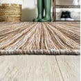 thumbnail image 6 of JONATHAN Y TUSCAN SUN 6' Square Area Rug, Finn Farmhouse Pinstripe - Natural/Brown, TSN103A-6SQ, 6 of 8