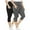 Gray+Black, variant on FORJOE 2PCS Yoga Capri Leggings for Women with Pockets Tummy Control High Waist Workout Yoga Pants