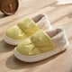 thumbnail image 1 of Pantuflas de algodón de tela de plumón para mujer, pareja, para el hogar, forro polar, invierno, cálidas, para interior, suela gruesa, para uso exterior, zapatos acolchados de algodón grueso para, 1 of 2