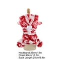 thumbnail image 3 of Puppy Clothes, Christmas Dog Clothes, Winter Warm Fleece Pet Home Wear, Super Soft Red Double Leg Fleece Jacket for Dogs and Cats, 3 of 8