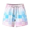 thumbnail image 5 of Linen Shorts for Women JIANLAI Casual Cotton Linen Shorts Elastic Drawstring Summer Beach Vacation Shorts Pockets (S-2XL) Pink, 5 of 5