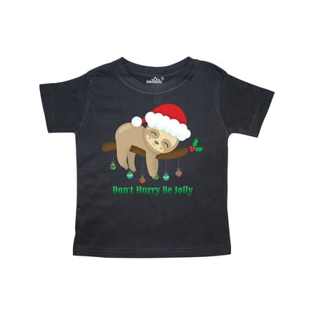 

Inktastic Don t Hurry Xmas Sloth Gift Toddler Boy or Toddler Girl T-Shirt