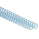 thumbnail image 2 of 10PCS Binding Spine 30 Holes 12mm Diameter DIY Cuttable Plastic A4 Wire Binding Spines for School Office Light Blue, 2 of 3